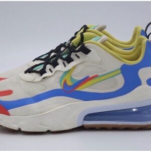 Nike air react Multicolor Sneakers - White, Blue, Yellow & Coral